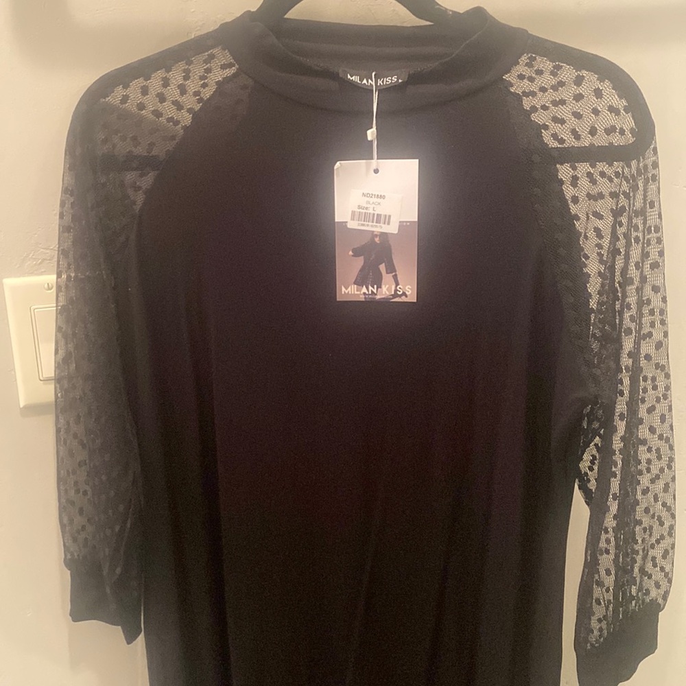 Black Jersey long sleeve dress